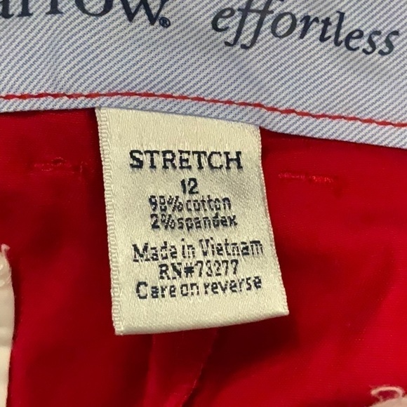 Crofts & Barrow red cropped pants. Size 12 - Picture 5 of 5